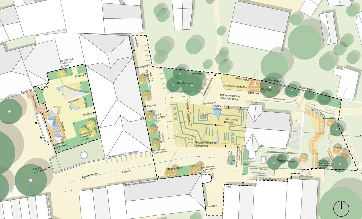 Strahlenberger Schule Lageplan 1:20